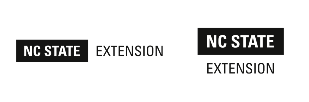 NC State Extension_B&W logos