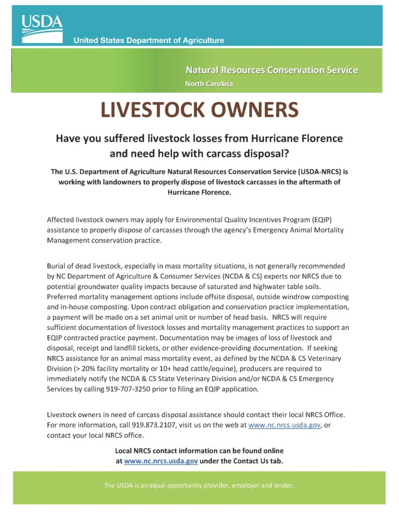 Document about hurricane recovery assistance for landowners.