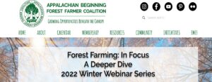 Cover photo for Forest Farming Webinar Series Being Offered