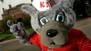 NC State mascot Mr. Wuf